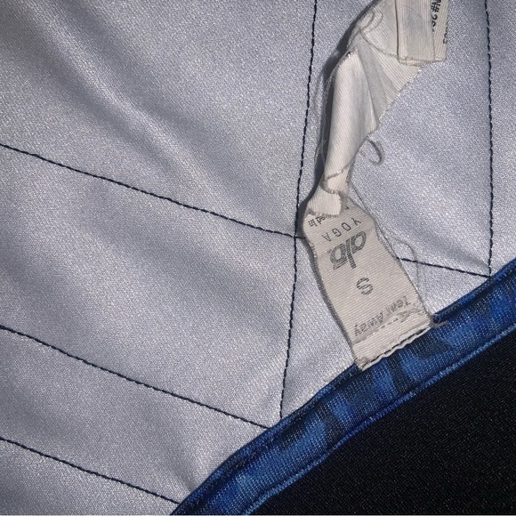 Alo yoga blue black printed flow hoodie S athletic activewear full zip winter - Picture 5 of 10